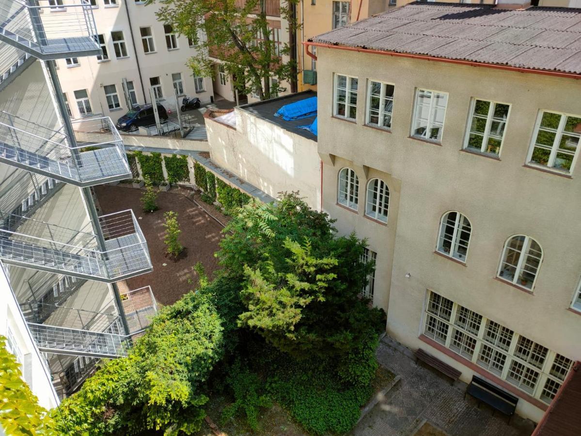 Cityscape Wenceslas Square Apartment Praha Bagian luar foto